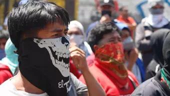Foto: Normalistas Pasan Lista por 43 Desaparecidos en Megamarcha en Chilpancingo