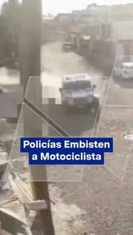 FOTO: Policías Embisten a Motociclista