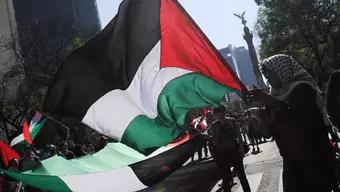 Foto: CDMX: Continúan Protestas en Paseo de la Reforma a Favor de Palestina