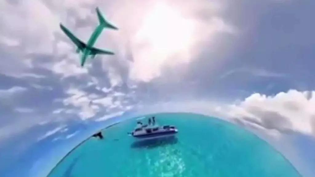 Foto: Espectacular Efecto: Capturan Imagen 360 de Barco y Avión en el Mar
