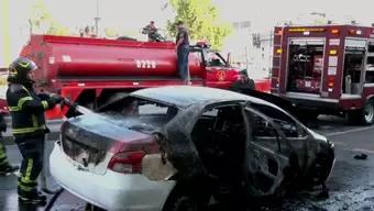 Foto: Incendio Taxi en Francisco del Paso y Troncoso