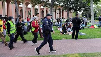 Foto: Autoridades de California Desalojan Campus Cal Poly Humboldt por Protestas