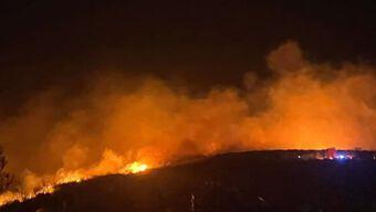 Incendio forestal en los limites de Santa Inés Ahuatempan y Tepexi de Rodríguez.