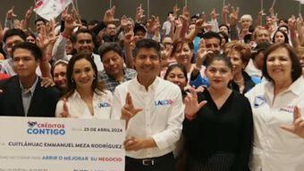 Actividades del candidato por la coalición "Mejor Rumbo para Puebla".