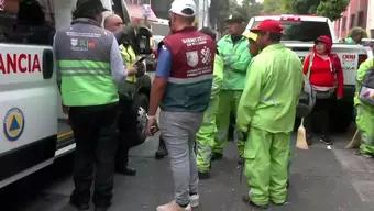 Foto: Trabajador de Limpieza Sufre Descarga Eléctrica en Alcaldía Iztacalco, CDMX