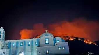 Fuerte Incendio Forestal en Tetela de Ocampo en Puebla