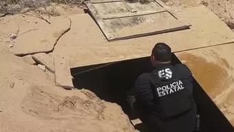 Foto: Descubren Túnel Junto al Muro Fronterizo en SLRC, entre México y EUA