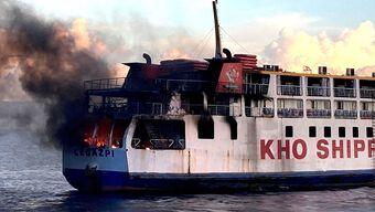 Incendio en Ferry de Filipinas