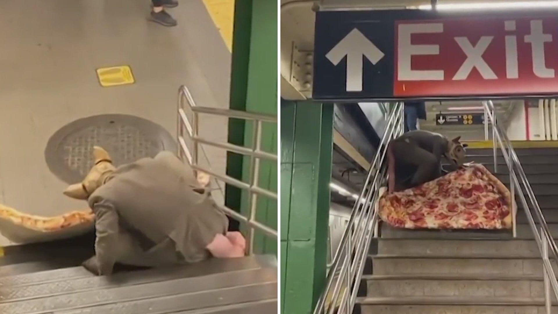 Metro Rats Buddy The Rat en Metro de Nueva York