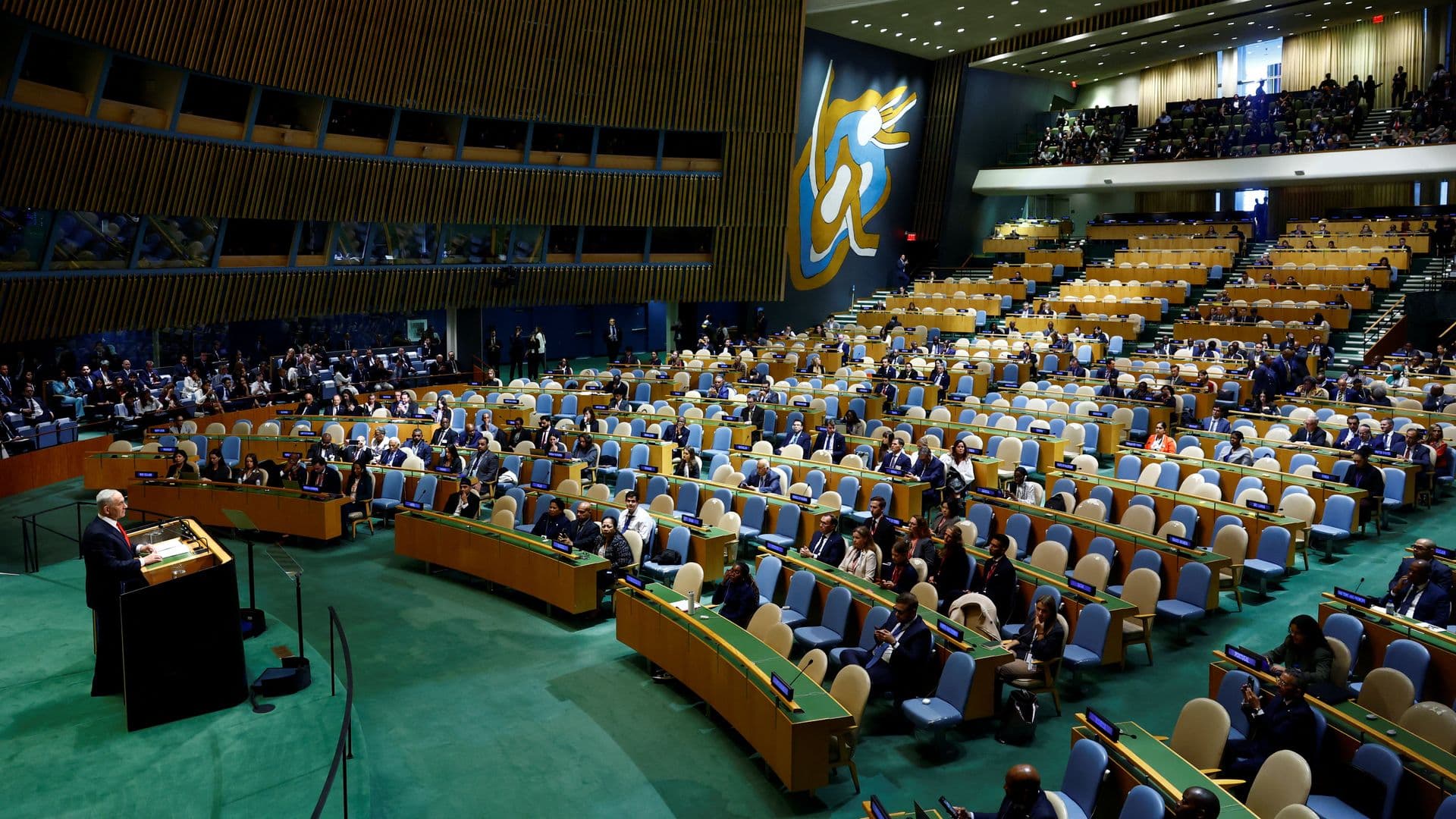 Benjamín Netanyahu, primer ministro de Israel, en la ONU