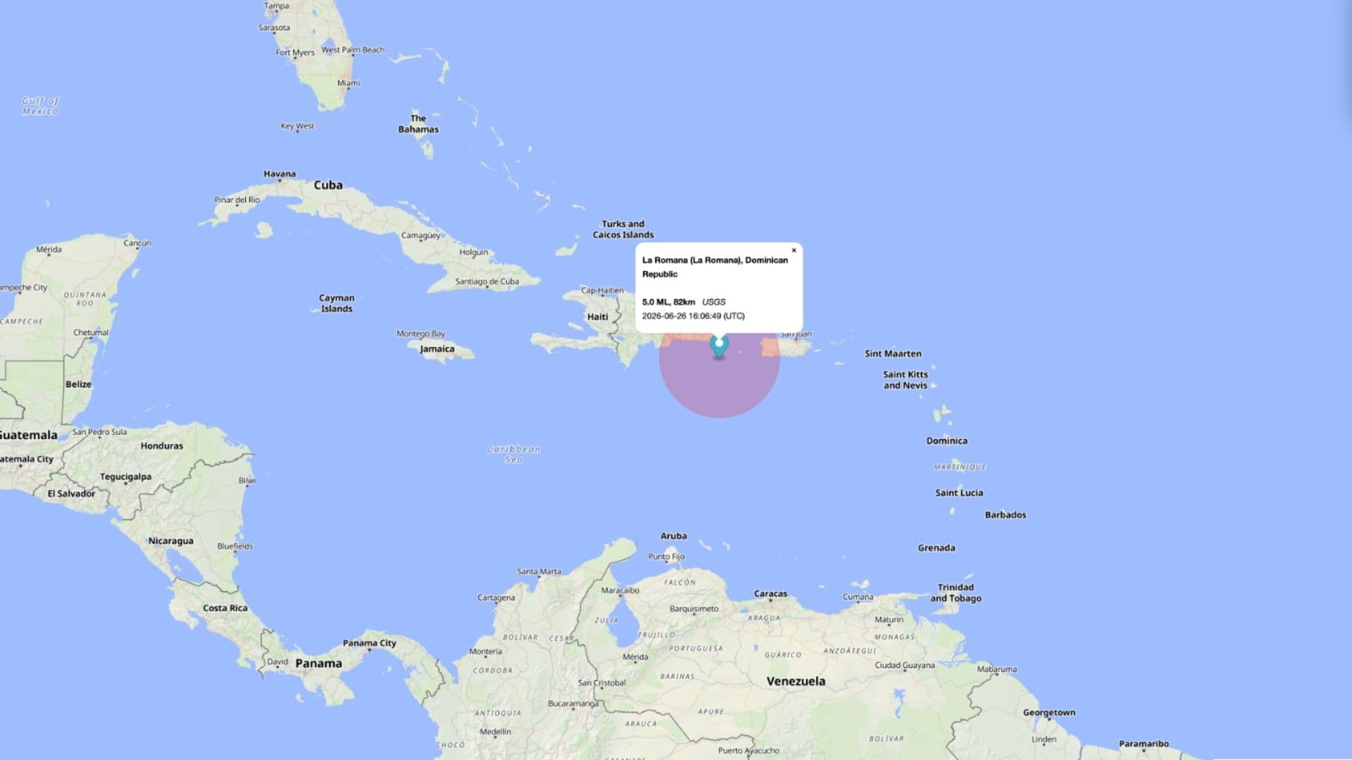 Sismo República Dominicana Hoy